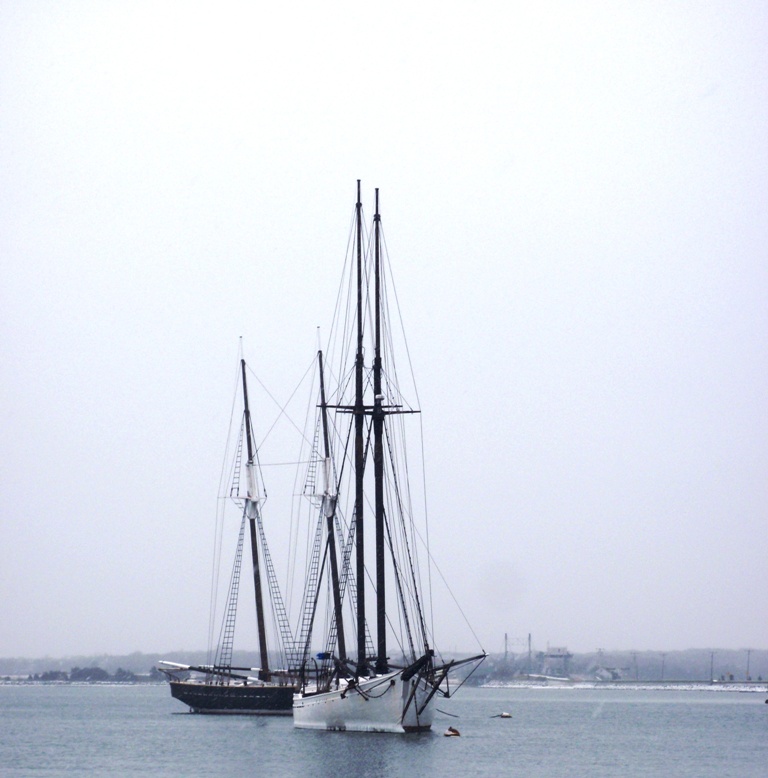 frozen waterlines a large ship in a body of water